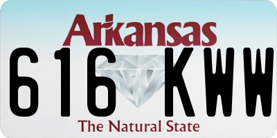 AR license plate 616KWW