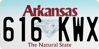 AR license plate 616KWX