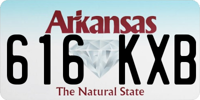 AR license plate 616KXB