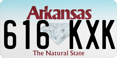 AR license plate 616KXK