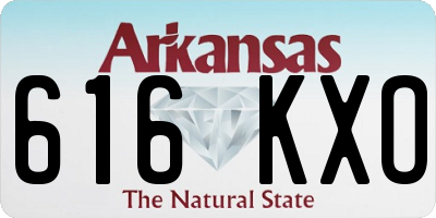 AR license plate 616KXO