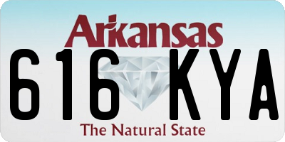 AR license plate 616KYA