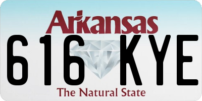 AR license plate 616KYE