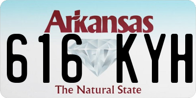 AR license plate 616KYH