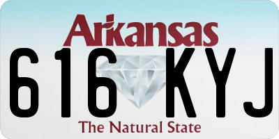 AR license plate 616KYJ