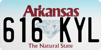 AR license plate 616KYL