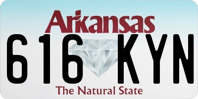 AR license plate 616KYN