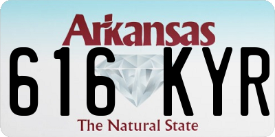 AR license plate 616KYR