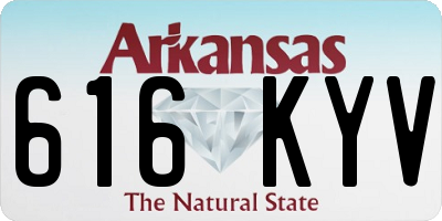 AR license plate 616KYV