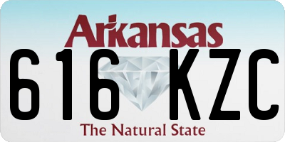 AR license plate 616KZC