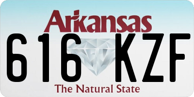 AR license plate 616KZF