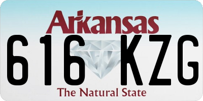 AR license plate 616KZG