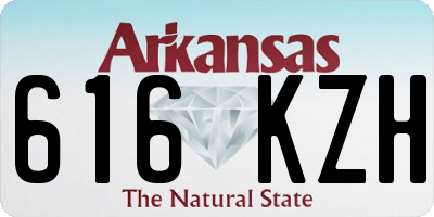 AR license plate 616KZH