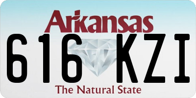 AR license plate 616KZI