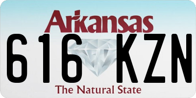 AR license plate 616KZN