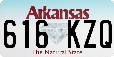 AR license plate 616KZQ