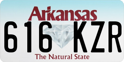 AR license plate 616KZR