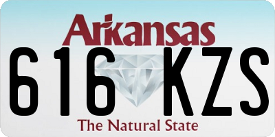 AR license plate 616KZS