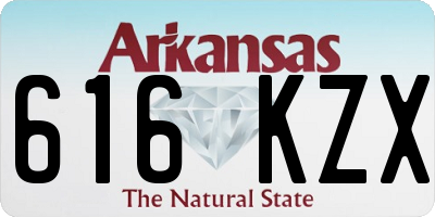 AR license plate 616KZX