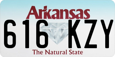 AR license plate 616KZY
