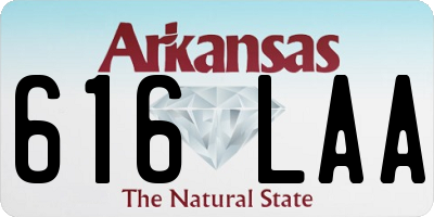 AR license plate 616LAA