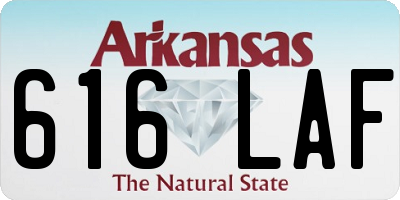 AR license plate 616LAF