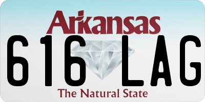 AR license plate 616LAG