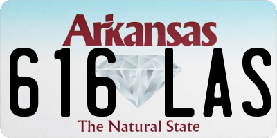 AR license plate 616LAS