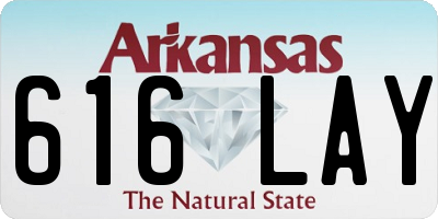 AR license plate 616LAY