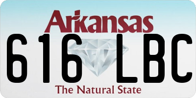 AR license plate 616LBC