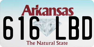 AR license plate 616LBD