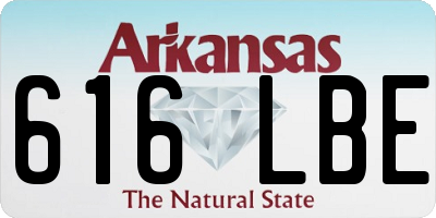 AR license plate 616LBE
