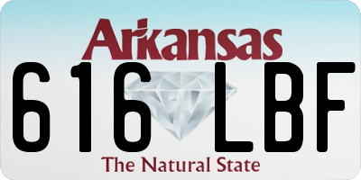 AR license plate 616LBF