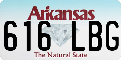 AR license plate 616LBG