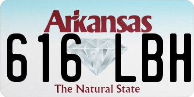 AR license plate 616LBH