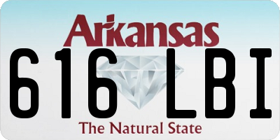 AR license plate 616LBI