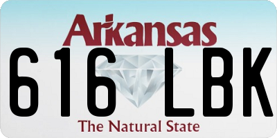 AR license plate 616LBK