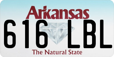 AR license plate 616LBL