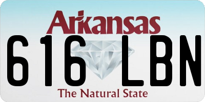 AR license plate 616LBN