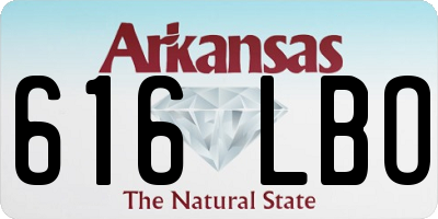 AR license plate 616LBO