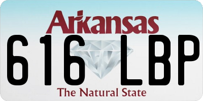 AR license plate 616LBP
