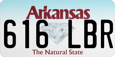 AR license plate 616LBR