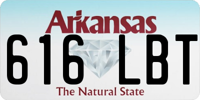 AR license plate 616LBT