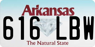 AR license plate 616LBW