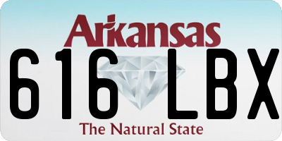 AR license plate 616LBX