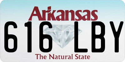 AR license plate 616LBY