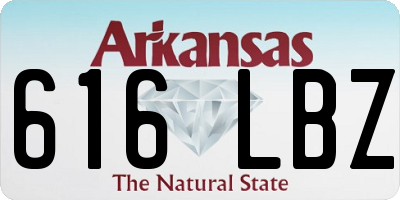 AR license plate 616LBZ