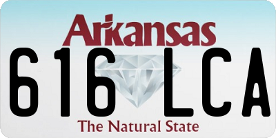 AR license plate 616LCA