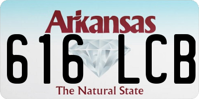 AR license plate 616LCB
