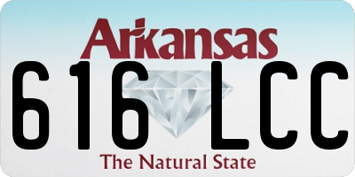 AR license plate 616LCC